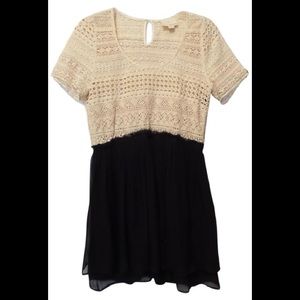 Vintage New with Tag Band of Outsiders Silk Chiffon Lace Dress Size M NWT